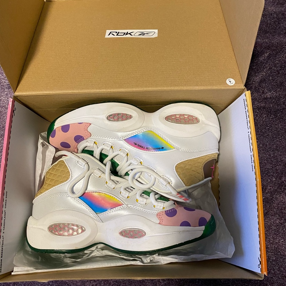 Reebok QUESTION MID 'CANDY LAND' Size 7